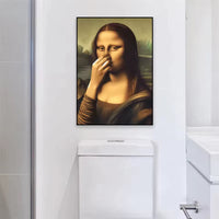 Restroom Renaissance Quirky Parody Bathroom Art Poster - Image 8