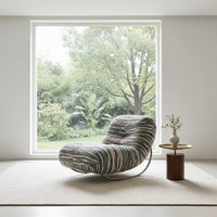 Italian Lounge Modern Curved Rocking Chair - Image 6