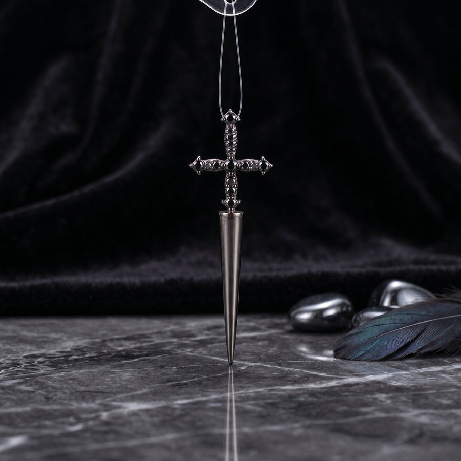 Gothic Sword Drop Earring - Image 2