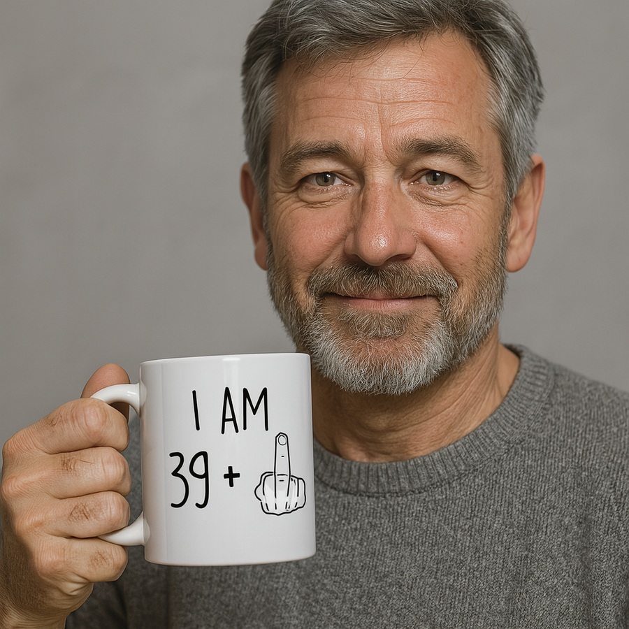 I Am 39 Plus Middle Finger Mug - Image 4
