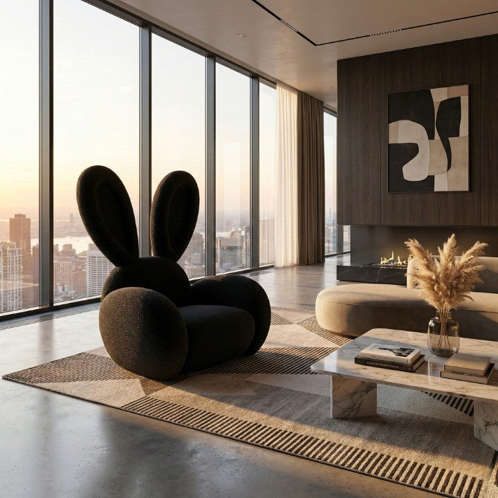 Bunny Ear Cozy Accent Lounge Chair - Image 1