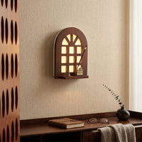 Warm Glow Arch Window Shelf Lamp - Image 0