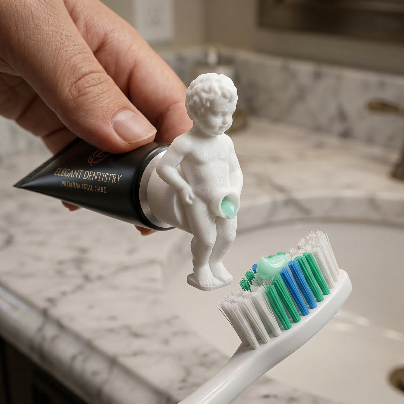 Mini Fairy Sculpture Toothpaste Dispenser - Image 1