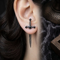 Gothic Sword Drop Earring - Image 4