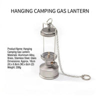 Old World Glass Flame Camping Lantern - Image 4