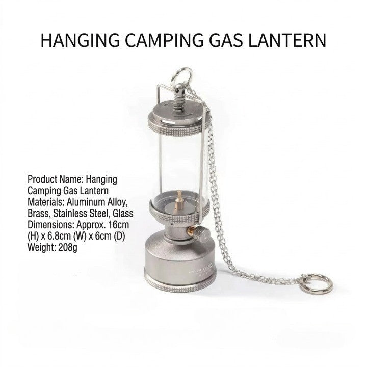 Old World Glass Flame Camping Lantern - Image 4