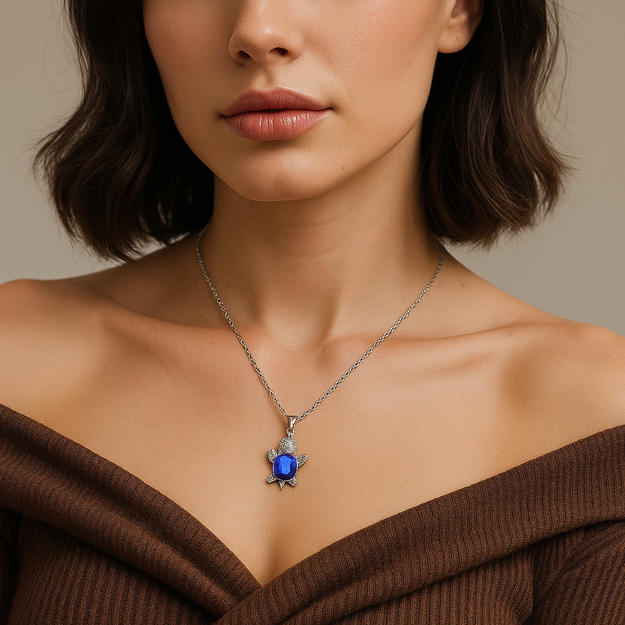 Ocean Turtle Lucky Necklace Earring Set - Image 3