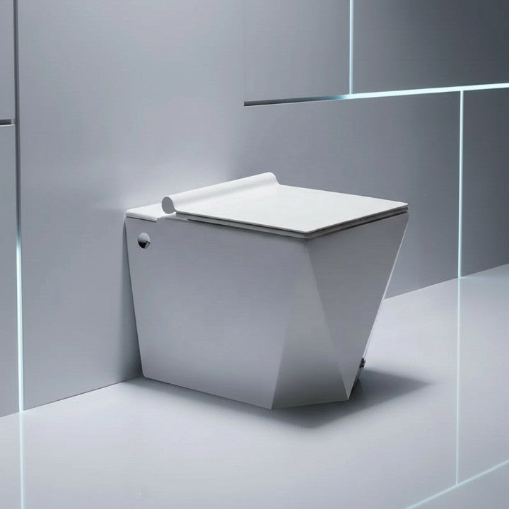 Geometric Edge Minimalist Intelligent Modern Toilet - Image 2