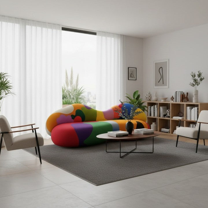 Rainbow Art Irregular Modular Lounge Sofa - Image 4