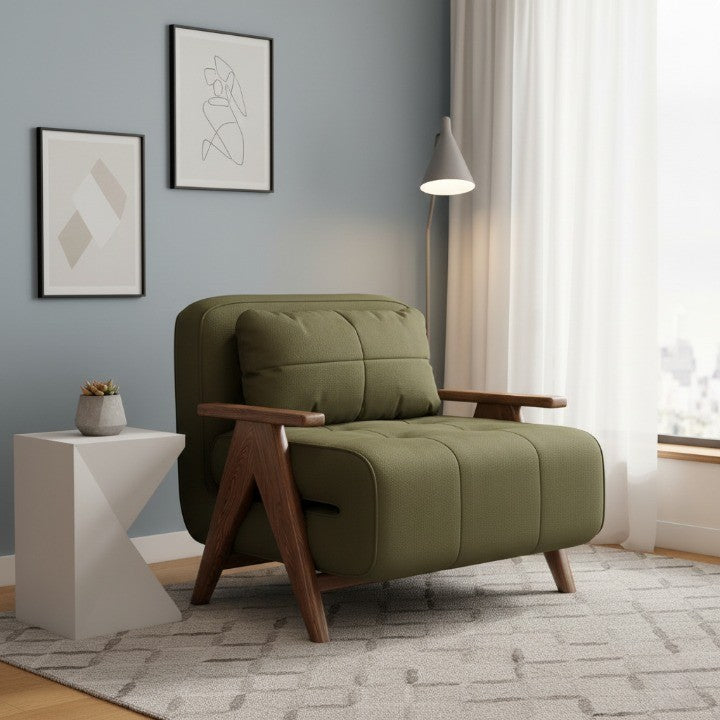 Italian Minimalist Armrest Elegant Lounge Chair - Image 3