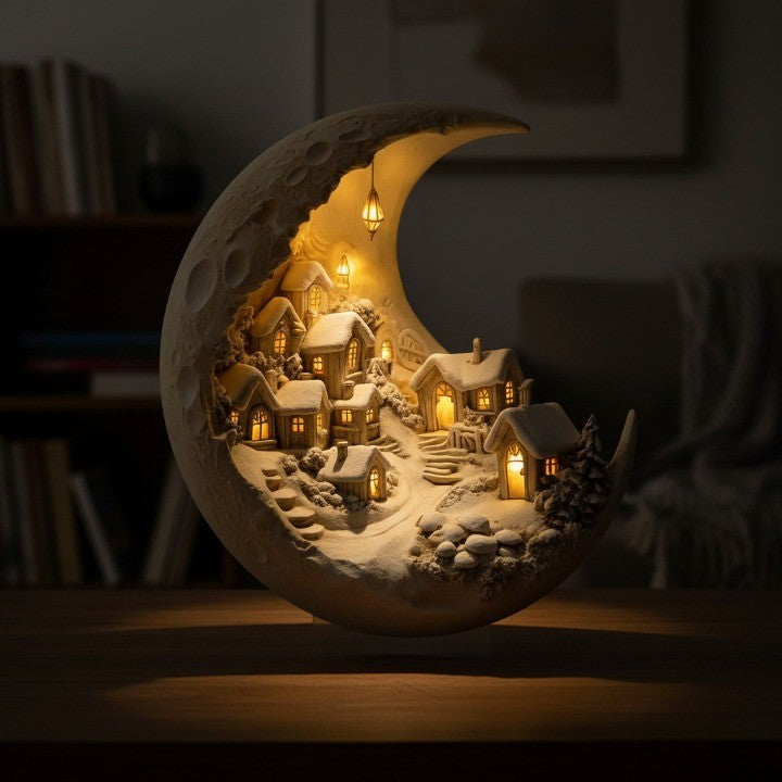 Moon Winter City Decor - Image 3