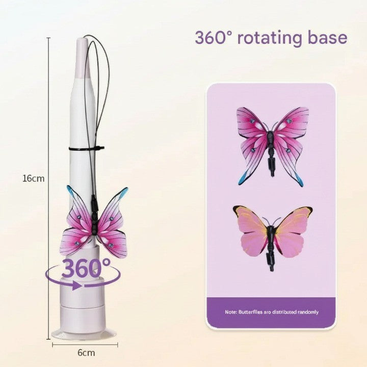 Interactive Rotating Cat Activity Butterfly Toy - Image 6