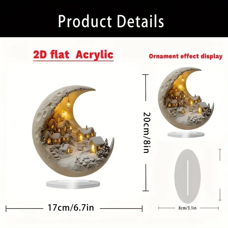 Moon Winter City Decor - Image 5