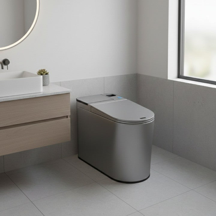 Auto Lift Integrated Brush Toilet Can - Image 4