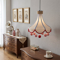 Tent Canopy Pom-Pom Pendant Ceiling Lamp - Image 3