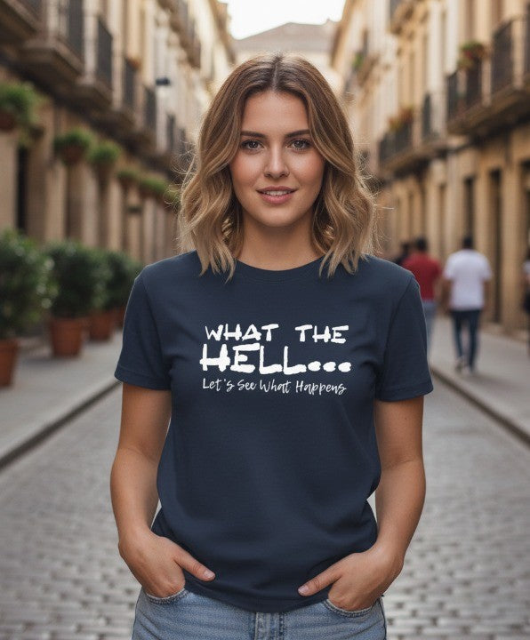 What The Hell Slogan T-Shirt - Image 3