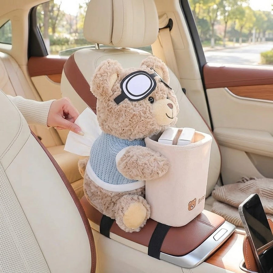 Little Buddy Bear Car Armrest Tissue Holder - Image 0