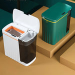 Double Storage Liquid Separator Trash Can