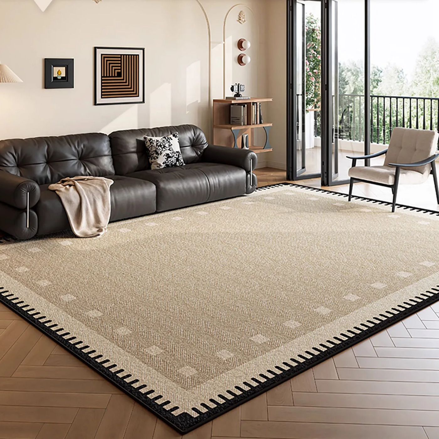Geometric Easy Clean Modern Carpet - Image 6
