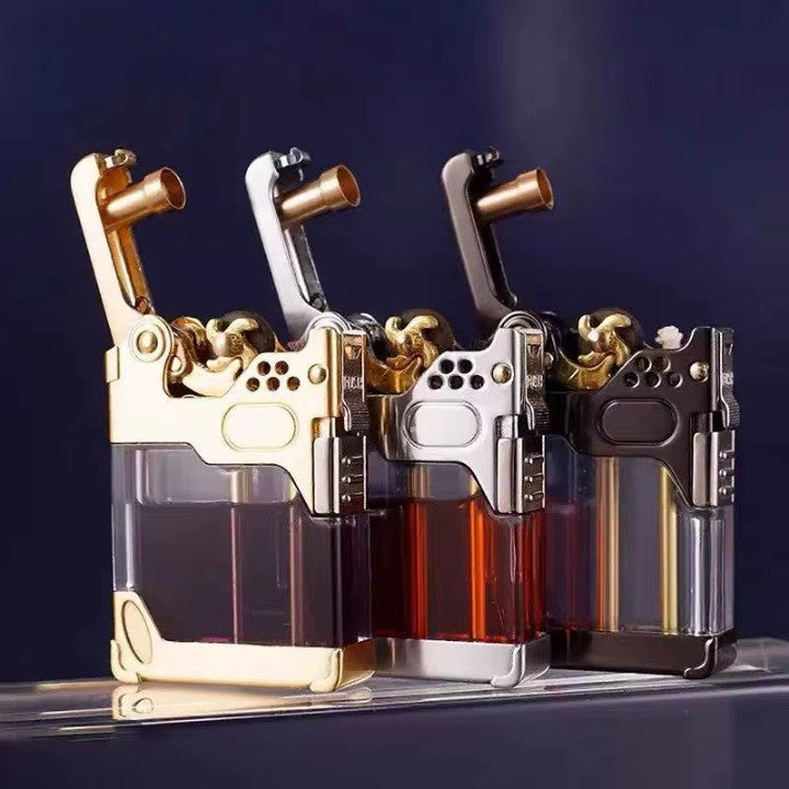 Clear Tank Metal Kerosene Lighter - Image 1