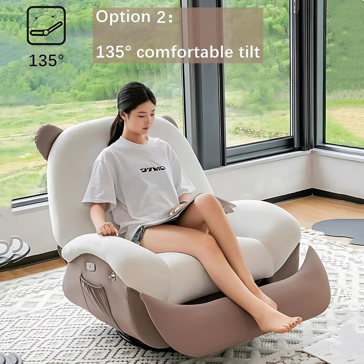 Ergonomic Comfortable Italian Style Rocking Chair