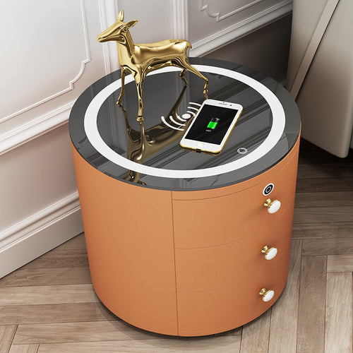 Round Smart Wireless Charging Bedside Table - Image 0