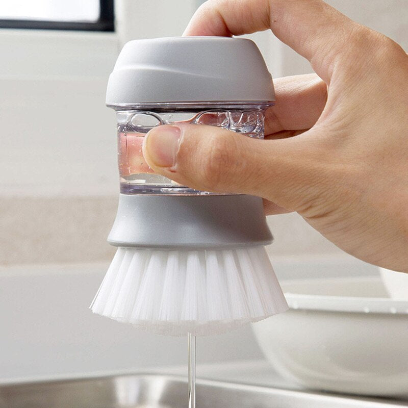 Non-stick Automatic Soap Dispensing Dish Cleaning Brush - Image 4