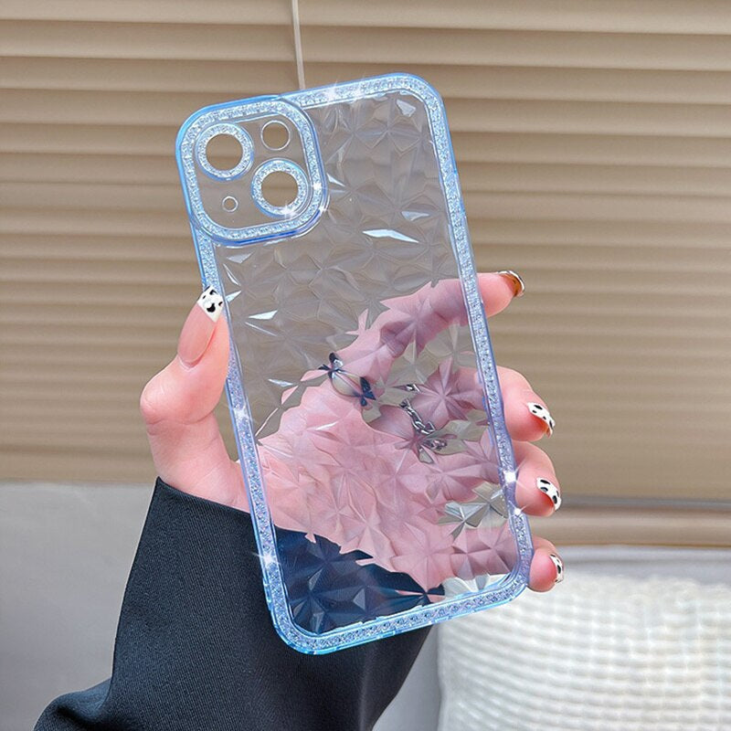 Transparent Geometric Stylish 3D Look iPhone Cases - Image 1