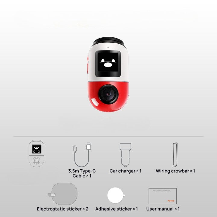 360 Full View AI Motion Dash Cam