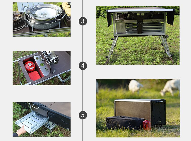 Outdoor Foldable Mobile Kitchen