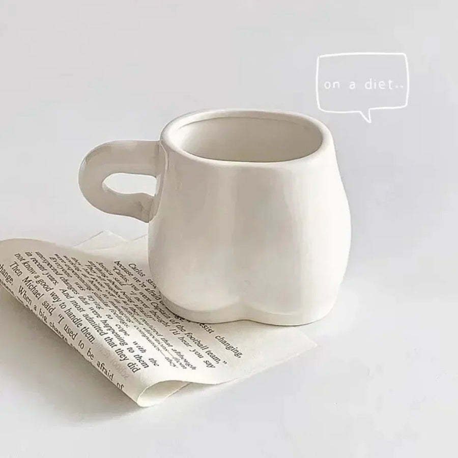Big Belly Fat Ceramic Coffee Mug - Image 6