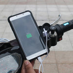 Motorcycle Waterproof Handlebar USB Charger