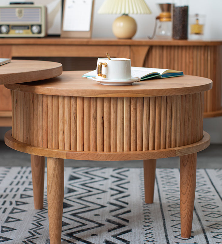 Wooden 2 Resting Coffee End Table Side Tables - Image 2