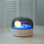 3D Mysterious Moon LED Night Light Speaker