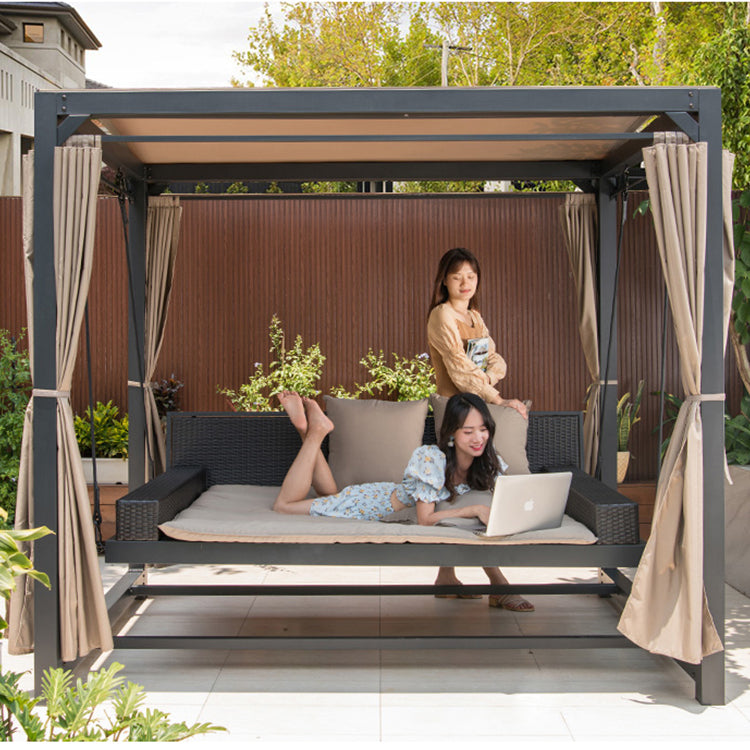 Nordic Style Breezy Outdoor Multifunctional Swing Bed - Image 4