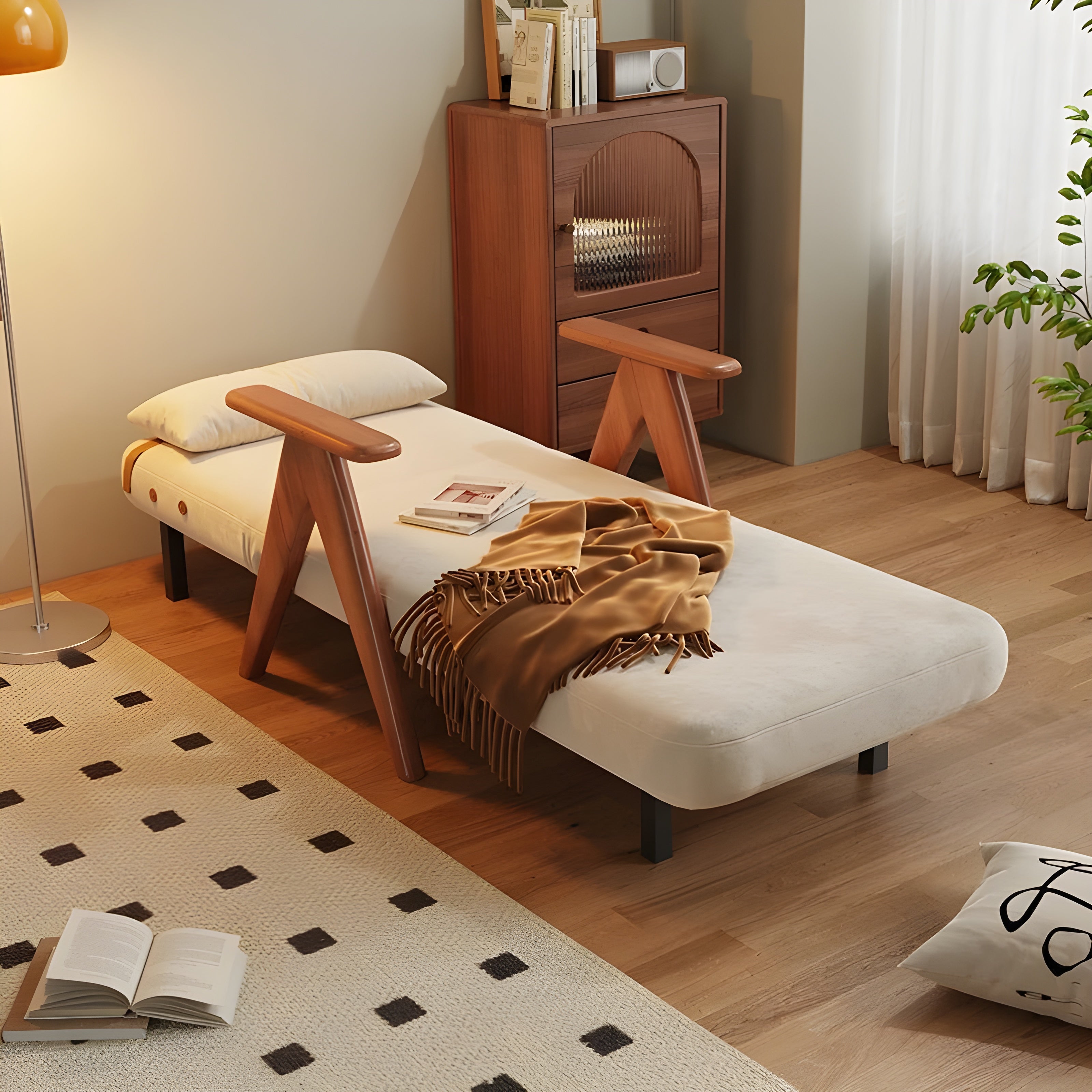 Space Saving Foldable Nordic Sofa Bed - Image 1
