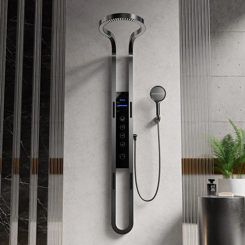 Nordic Rain LED Thermostatic Waterfall Shower Set - Image 2