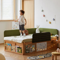 Cozy Corner Wooden Built-In Storage Children’s Bed - Image 3