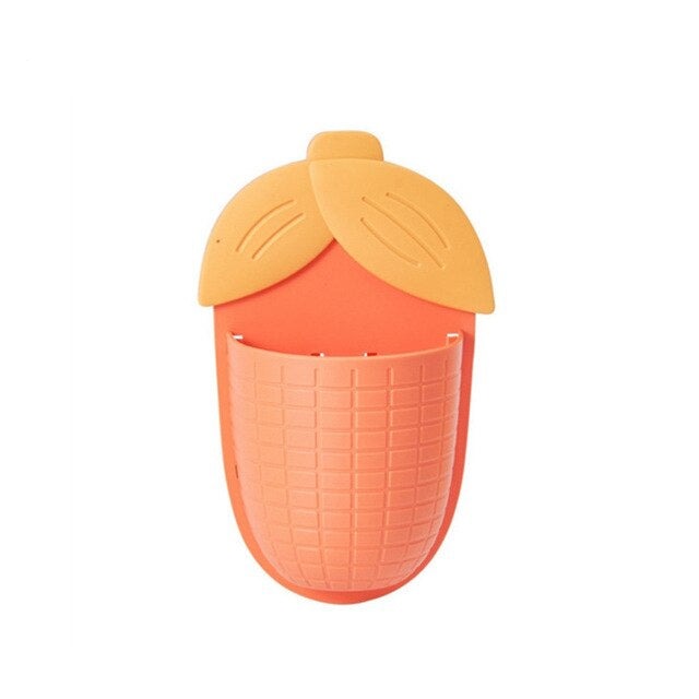 Leaf Shaped Punch Free Wall Storage Rack