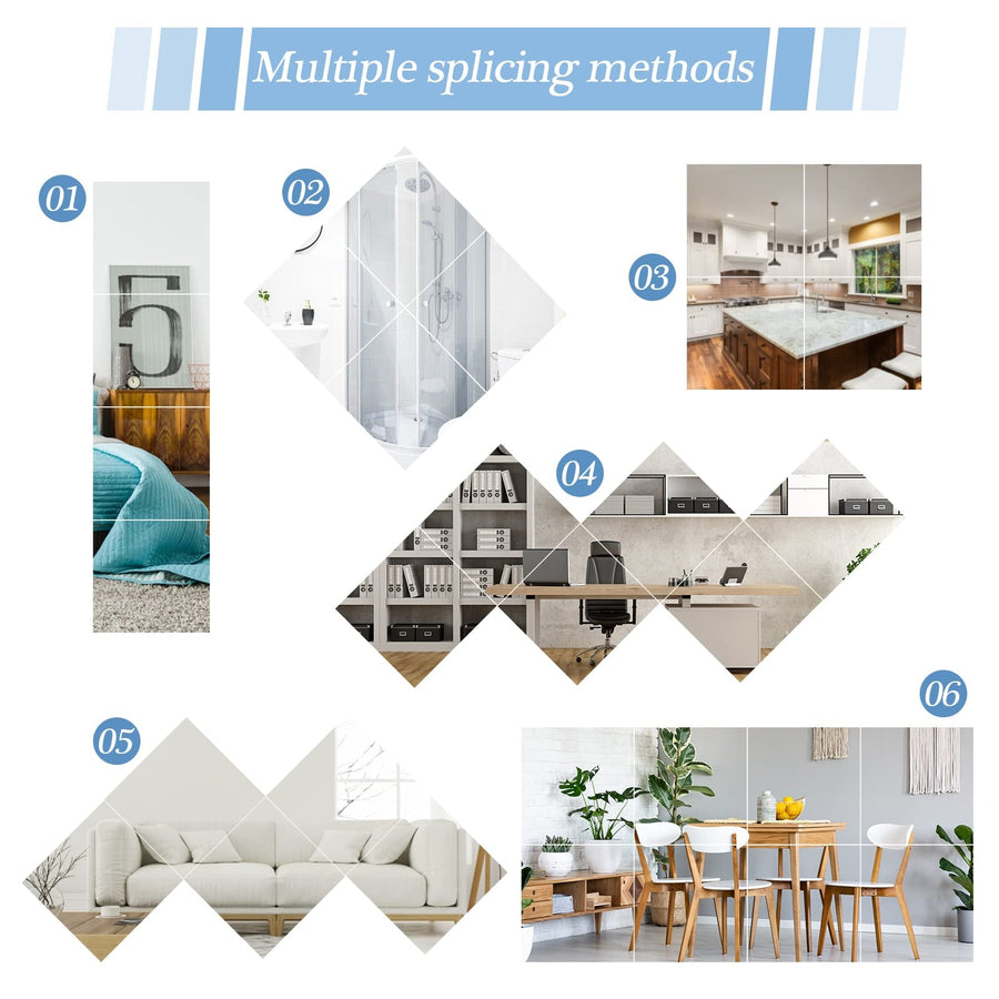 3D Self Adhesive DIY Mirror Wall Sticker - Image 2