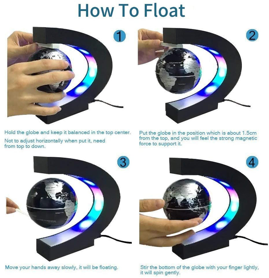 Floating Antigravity Globe LED Lamp - Image 2