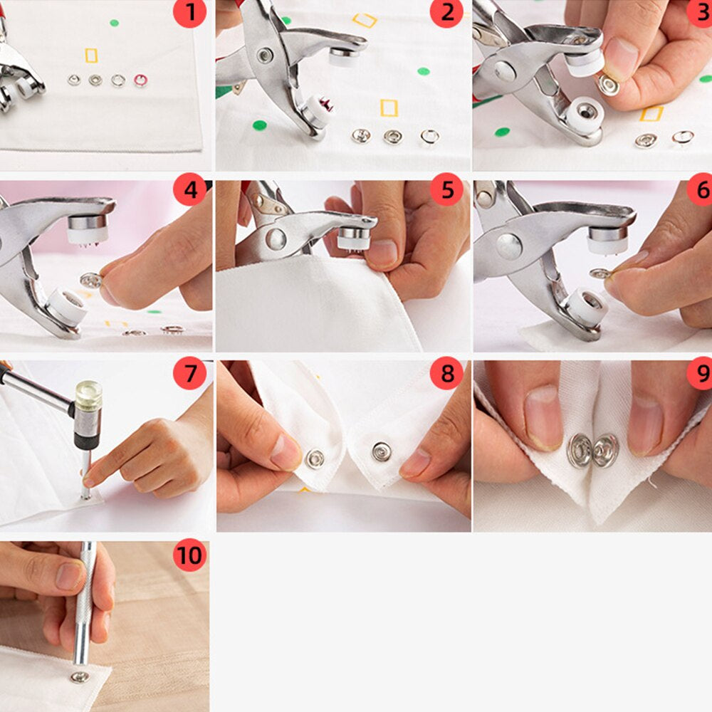 Button Snap Fastener Sewing Tool