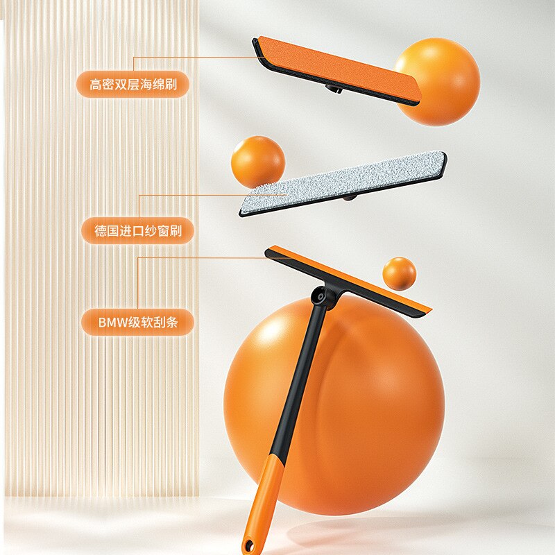 3in1 Foldable Window Cleaning Wiper Brush - Image 8