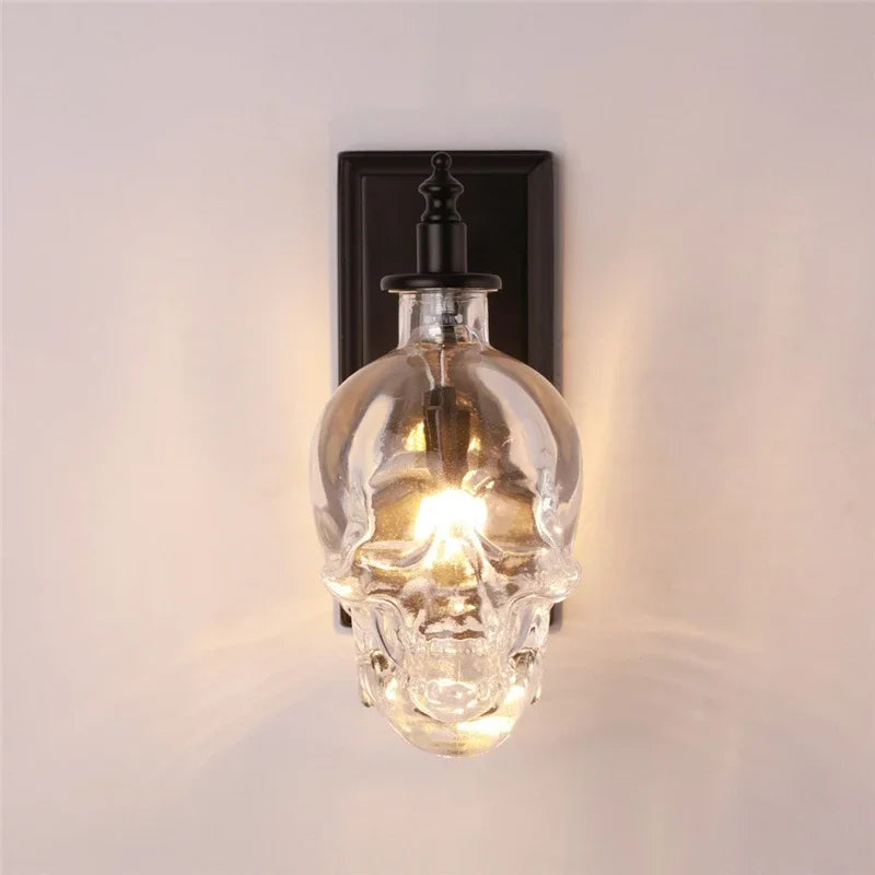 Gothic Skull Bottle Retro Wall Lamp - Image 7