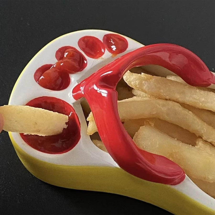 Ceramic Flip Flop Food Serving Bowl - Image 3