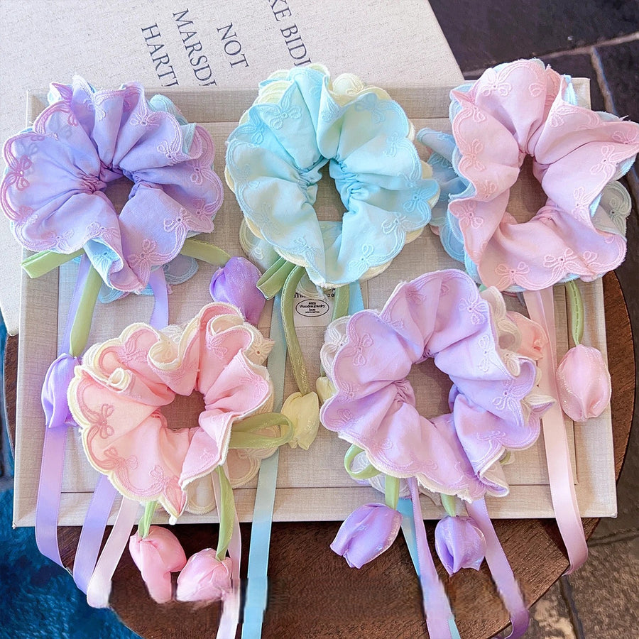 Fairy Bouquet Ribbon Easy Hair Tie