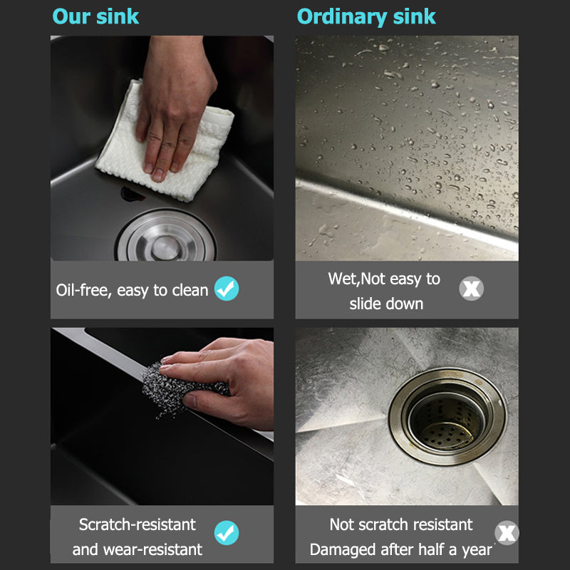 Ultra Wash with Ultrasonic Cleaning Elegant Efficient Kitchen Sink