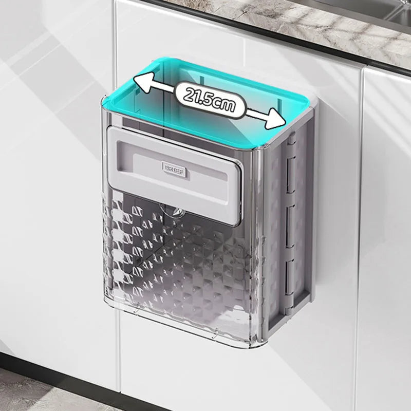 Space Saver Door Hanging Foldable Garbage Can