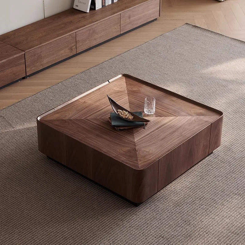 Hidden Drawers Elegant Italian Style Coffee Table - Image 2