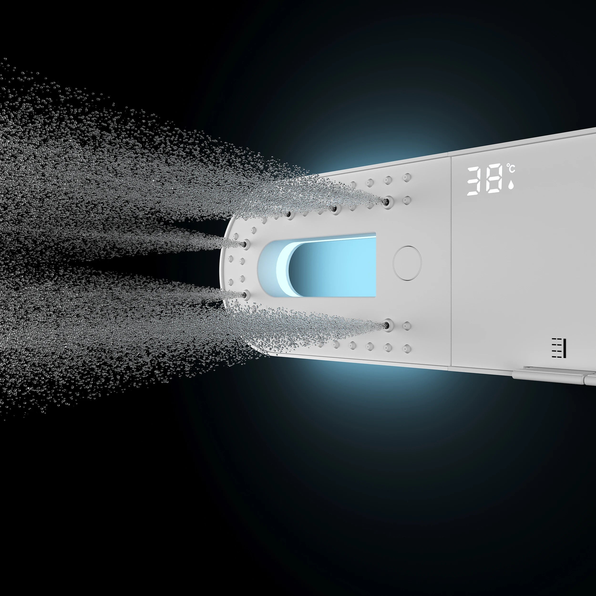 Ultra Rain Matte Wall Mounted Brass Rainfall Shower Set - Image 2